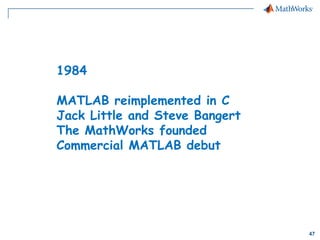 Evolution of MATLAB | PPT
