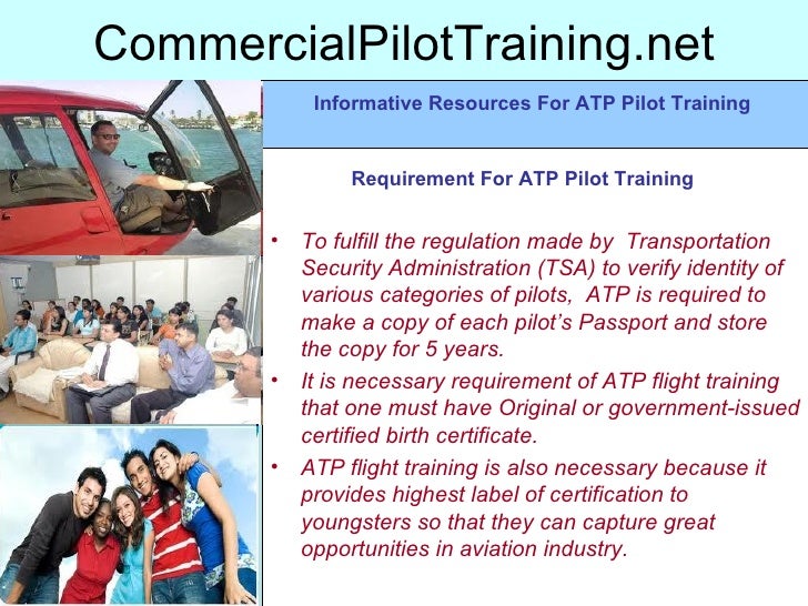 Basic Requirements for Aviation ATP Flight Training
