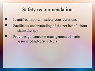 ATP IV Guideline for Blood cholesterol level | PPT