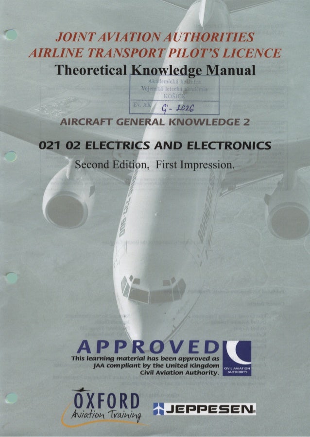 JOINTAVIATIONA UTHORITIES
AIRLINE TRANSPORT PILOT ’S LICENCE

Theoretical ’Knowledige. ,Manual

Q ;  2
I 4‘1)£‘ ‘A41 .  ,....