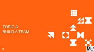 TOPIC A:
BUILD A TEAM
36
 