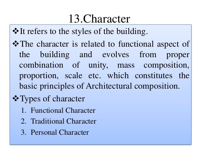 principles of architecture