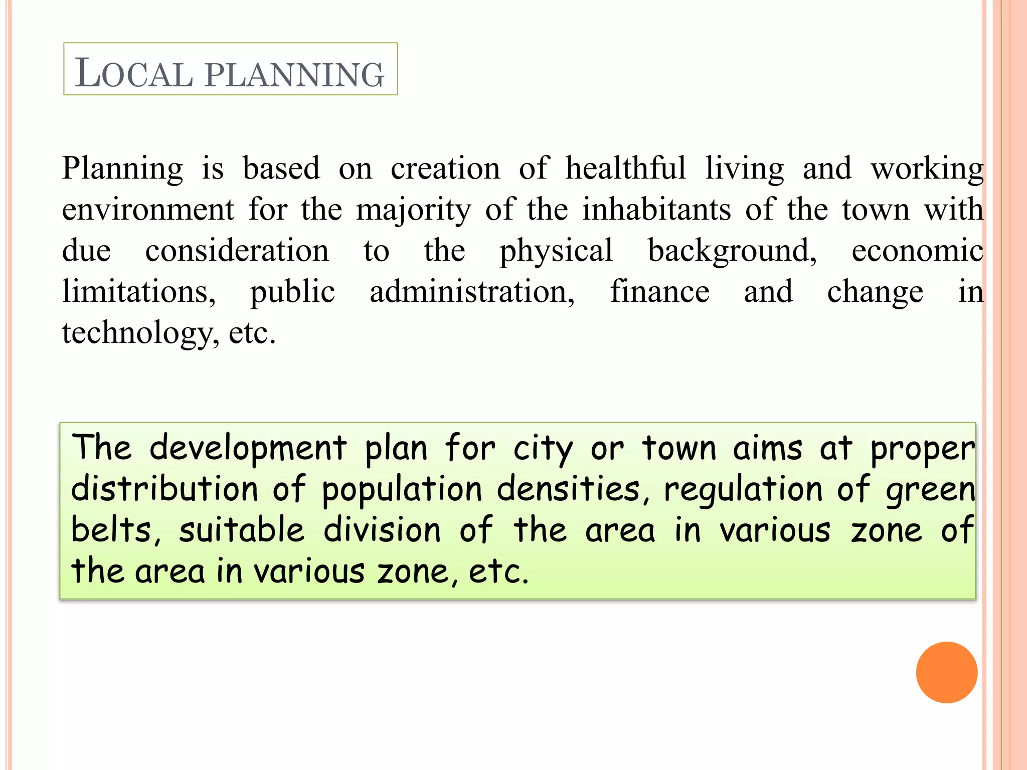 Architecture and town planning _Unit 3_SPPU_Town planning and various ...