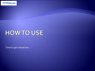 Time to get interactive…. 