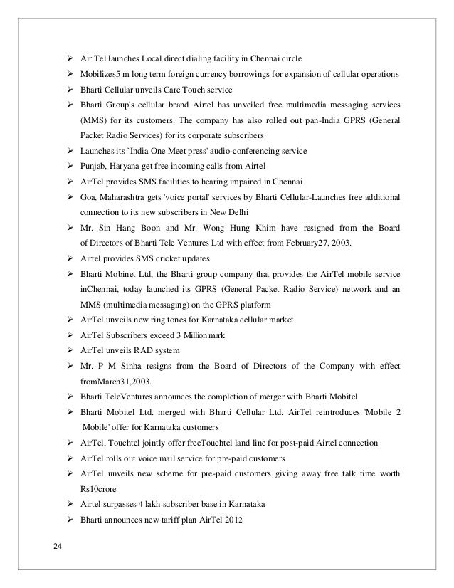 project report bharti airtel See bharti airtel limited salaries collected directly from employees and jobs on indeed. project report bharti airtel See bharti airtel limited salaries collected directly from employees and jobs on indeed.