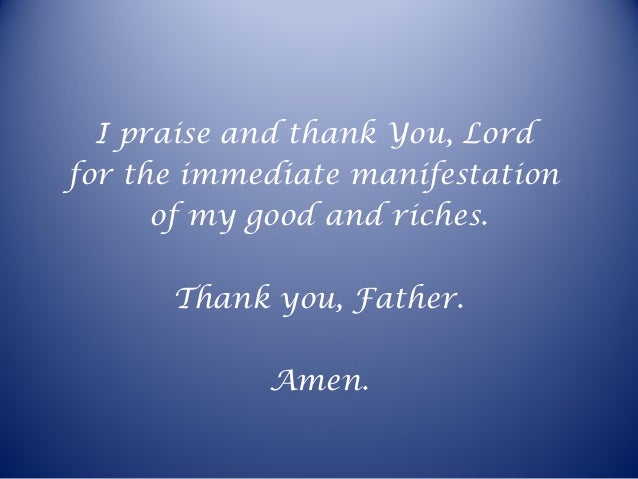 Prayer For Prosperity - 