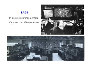 •   SAGE

•24 Centros operando 24h/dia

• Cada um com 100 operadores
 