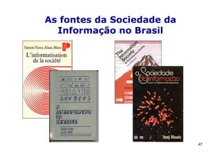 As fontes da Sociedade da
  Informação no Brasil




                            47
 