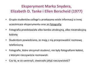 Skąd bierze się stereotyp, że piękno fizyczne idzie w parze z pozytywnymi cechami?