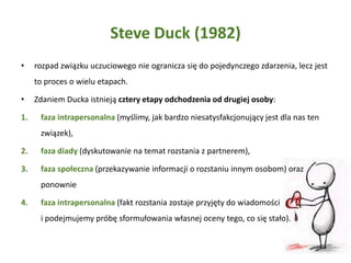 Mary Ainsworth (1978)Style przywiązywania sięlękowo-ambiwalentny styl przywiązywania się: styl przywiązywania się do drugiej osoby, którego cechą charakterystyczną jest niepokój wynikający z niepe-wności, czy druga osoba odpowie na potrzebę nawiązania intymnego kontaktu; rezultatem jest wyższy niż przeciętnie poziom lęku