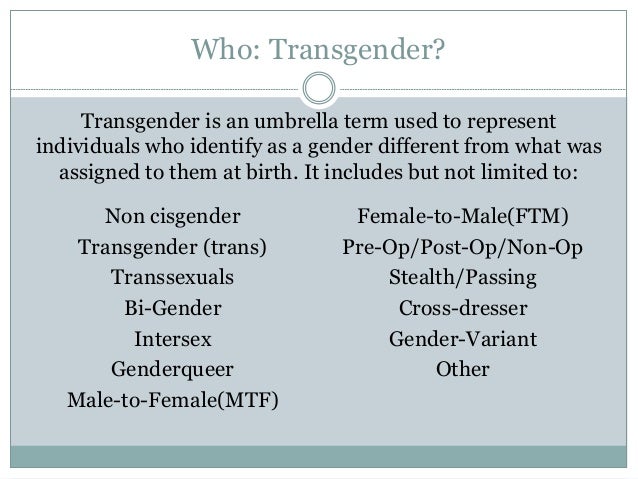 A trans presentation