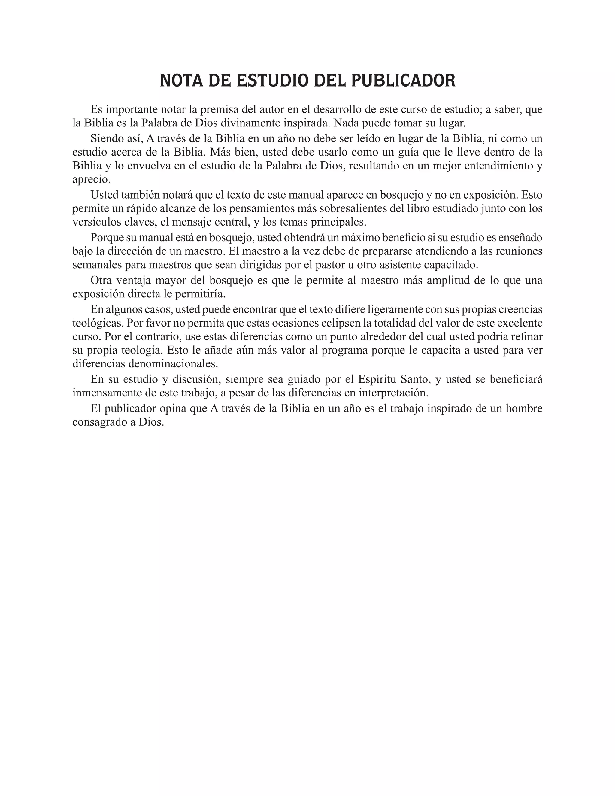 A traves de la biblia. alan stringfellow | PDF