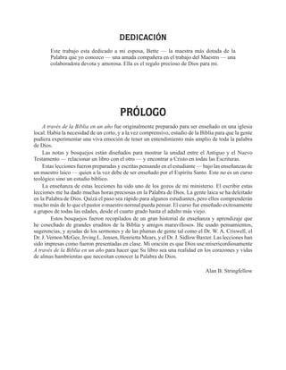 A traves de la biblia. alan stringfellow | PDF