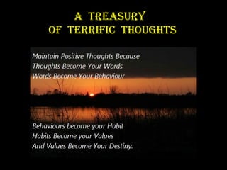 A treAsury
of terrific thoughts
 