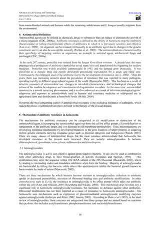 A trends of salmonella and antibiotic resistance | PDF