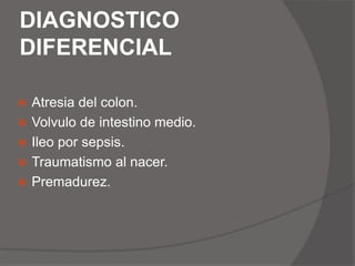 ATRESIA TIPO III(B)Irregularidad yeyunal proximal, ausencia de arteria Mesentérica superior, y defecto mesentérico.  Es llamado “deformidad de Maypole”.
