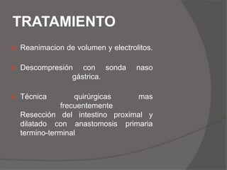 ATRESIA TIPO IVHay multiples atresias segmentariaso una combinacion de los tipo I a III.Tiene aspecto de una cadena de embutidos.