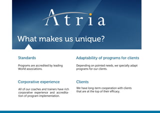 Atria   training & coaching