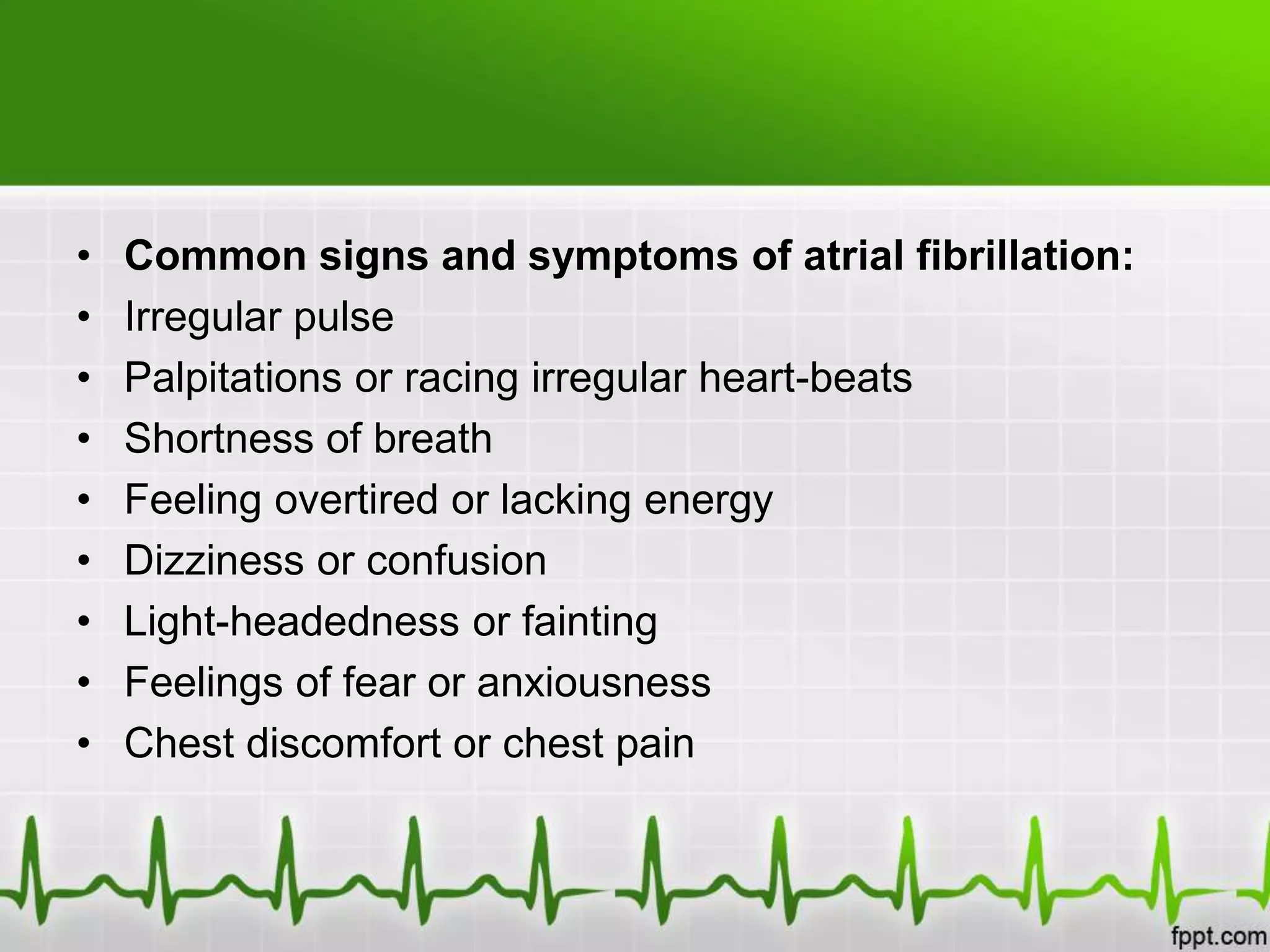 Atrial fibrillation & Atrial flutter | PPTX