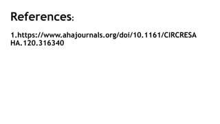 References:
1.https://www.ahajournals.org/doi/10.1161/CIRCRESA
HA.120.316340
103
 