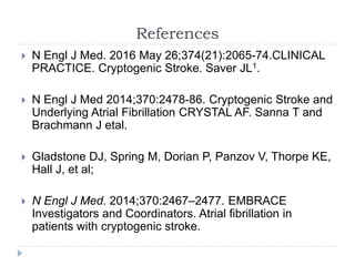 Stroke Prevention in Atrial Fibrillation | PPTX