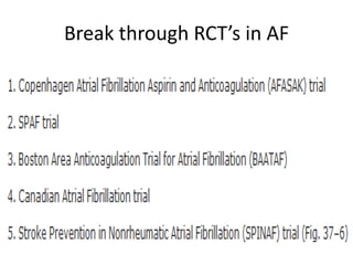 Break through RCT’s in AF

 