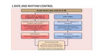 1.RATE AND RHYTHM CONTROL
 