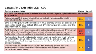 1.RATE AND RHYTHM CONTROL
 