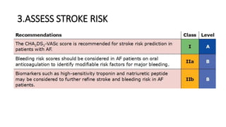 3.ASSESS STROKE RISK
 