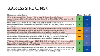 3.ASSESS STROKE RISK
 