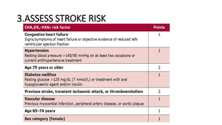 3.ASSESS STROKE RISK
 