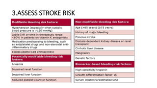 3.ASSESS STROKE RISK
 