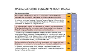 SPECIAL SCENARIOS-CONGENITAL HEART DISEASE
 