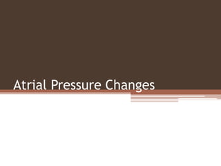 Atrial Pressure Changes
 