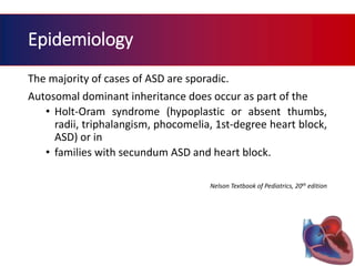 Atrial septal defect | PPTX