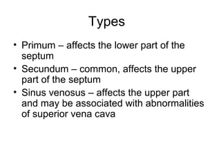 Atrial septal defect | PPT