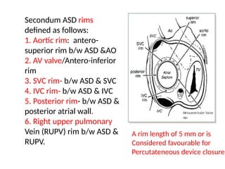 Ase Asd Rims Atrial Septal Defect_Naznin_madam_all_pptx | PPTX
