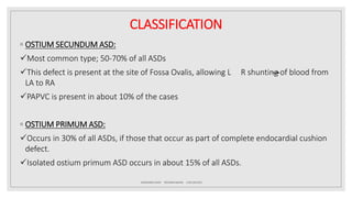 Atrial septal defect (ASD) | PPTX