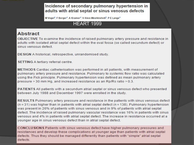Atrial septal defects | PPTX