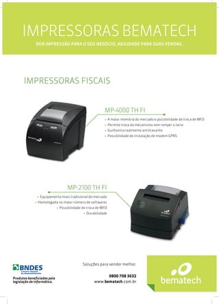 Folder Impressoras BEMATECH