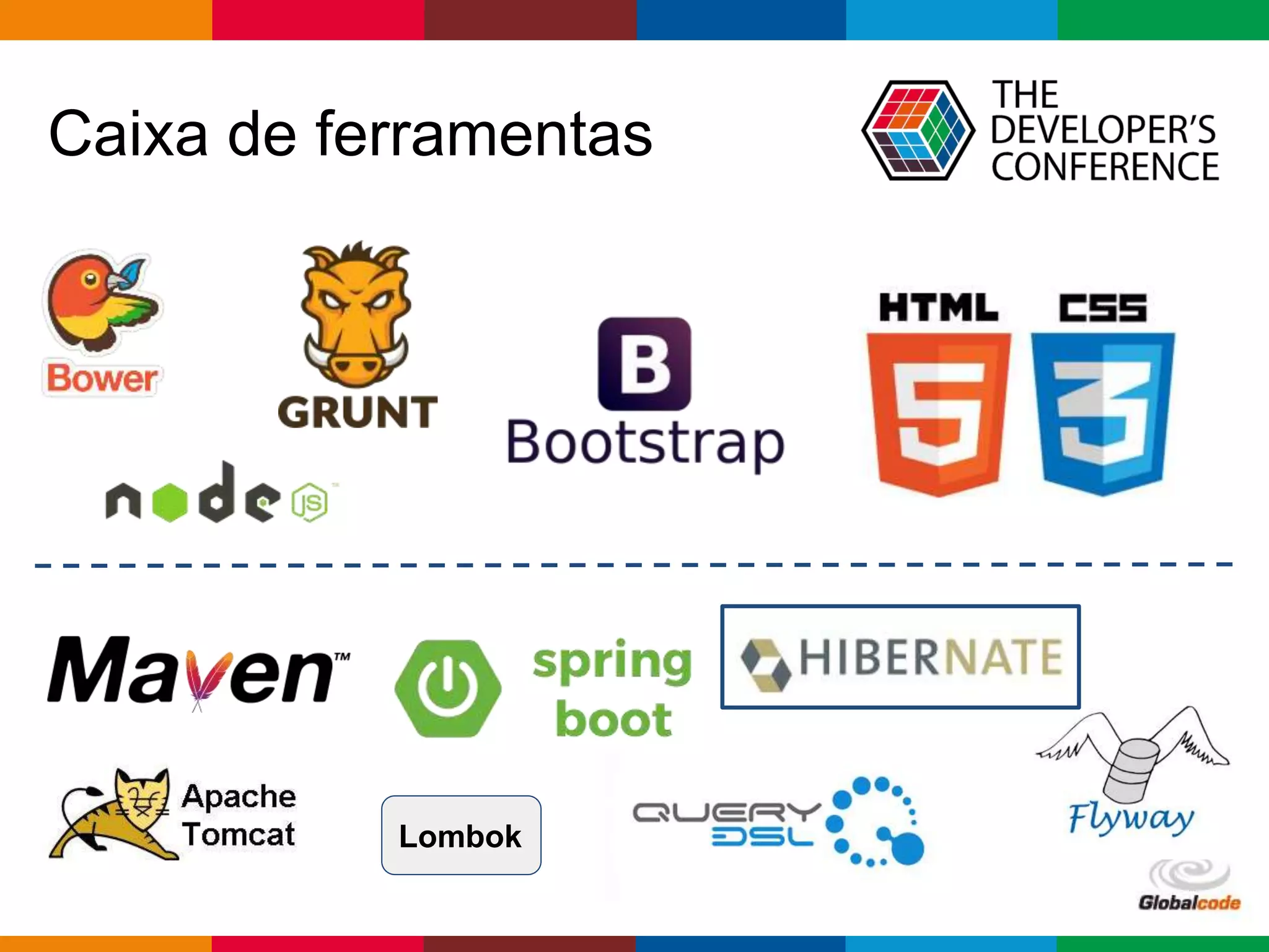 Globalcode – Open4education
Caixa de ferramentas
Lombok
 