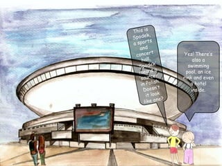 Yes! There’s
also a
swimming
pool, an ice
rink and even
a hotel
inside.
 