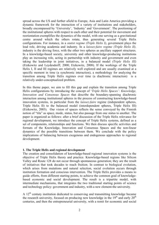 A triple helix system for knowledge based regional development | PDF