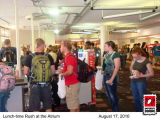 Lunch-time Rush at the Atrium August 17, 2010 