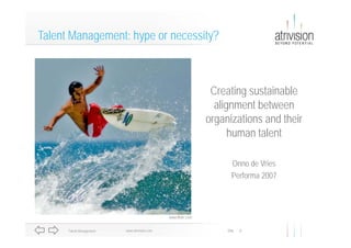 Atrivision Talent Management (Performa07)