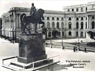 P-ta Palatului, statuia Regele Carol I, Bucuresti 