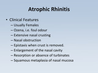 Progressive Atrophic Rhinitis , What Causes Acute Rhinitis In Young ...