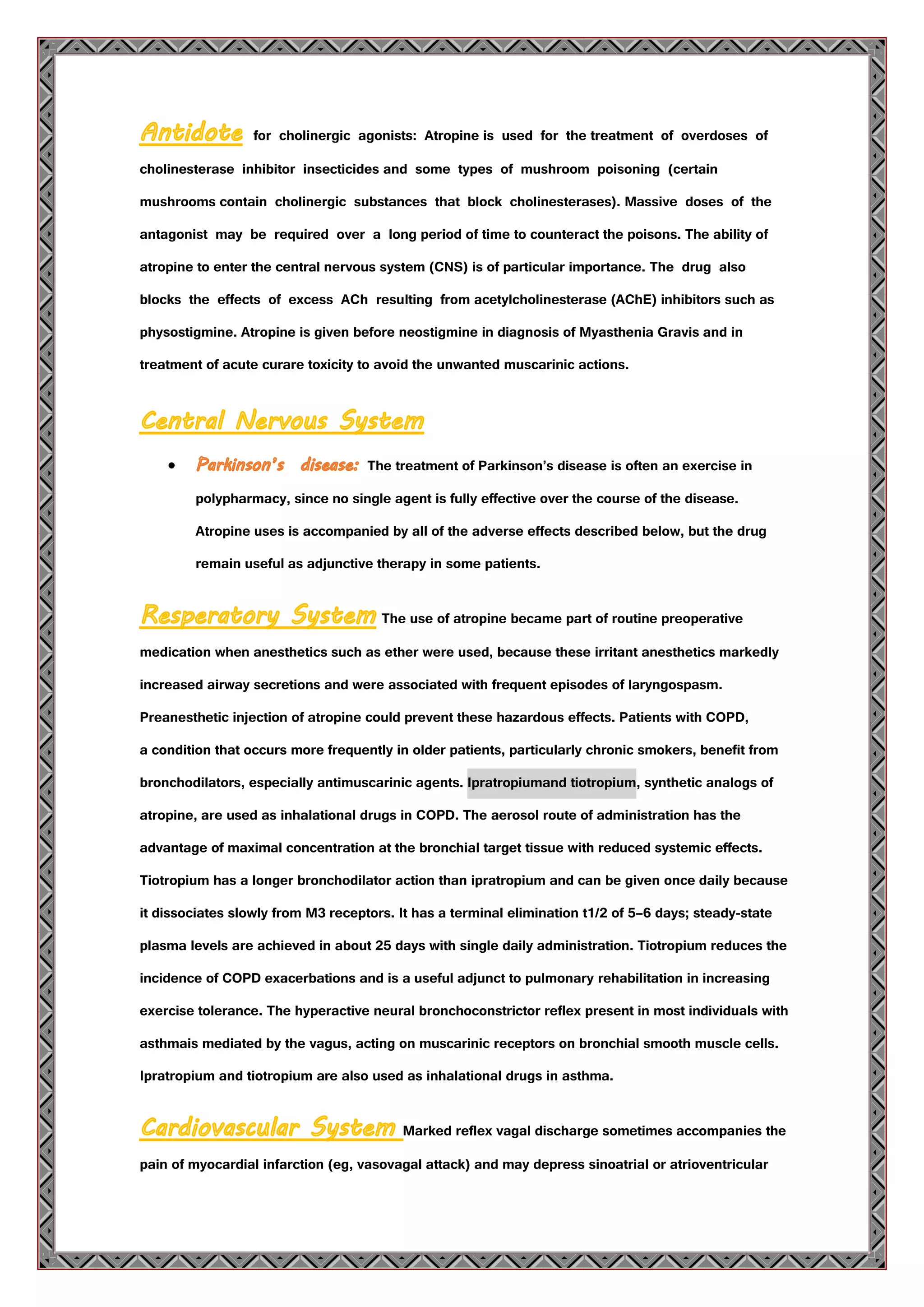 Atropine | PDF