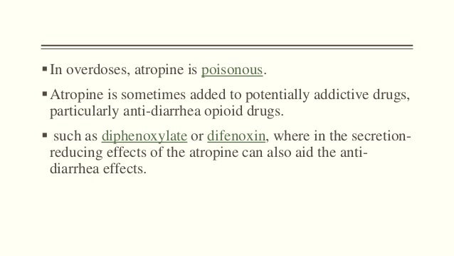 Atropine Atropine