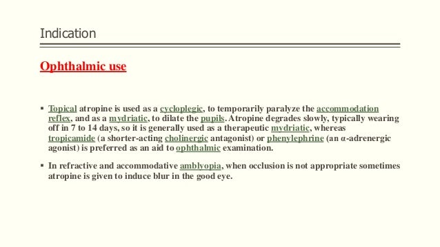 Atropine Atropine